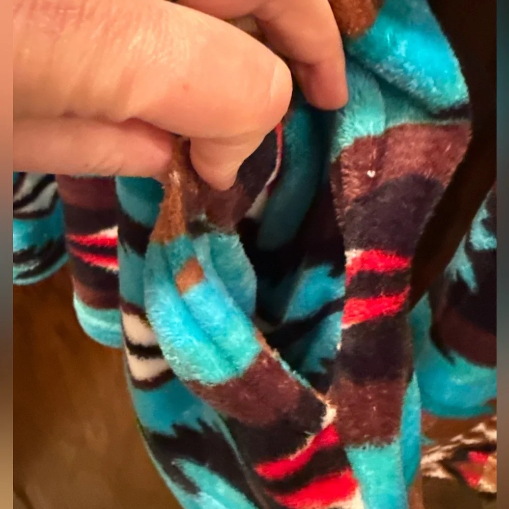 Aztec Patterned Fleece Jacket - Picture 3 of 8